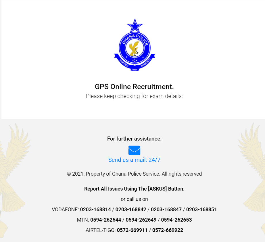 Ghana Police Entry Requirements