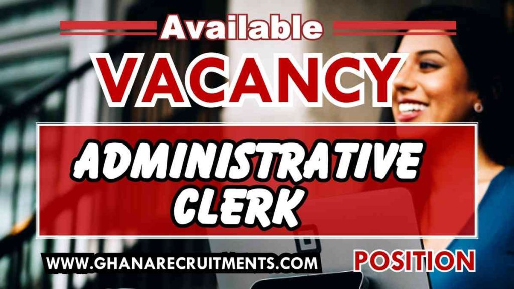 Job Vacancy For Administrative Clerk – Security
